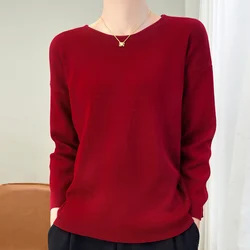 2024 Sweater Women's Cashmere Sweater Women's Knitted Pullover Autumn/Winter Cashmere Sweater Women's Pullover