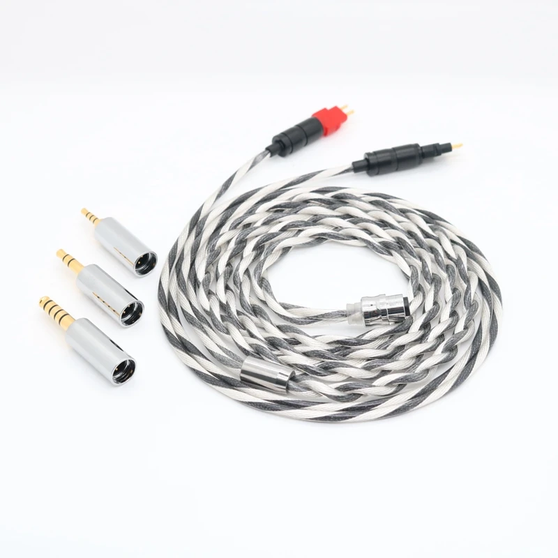 2 ядра медь и серебро смешанные наушники LITZ дизайн Улучшенный кабель Hi-Fi сбалансированные линии с MMCX/0,78 2PINfor LZ A7 KXXS ZAX MK3