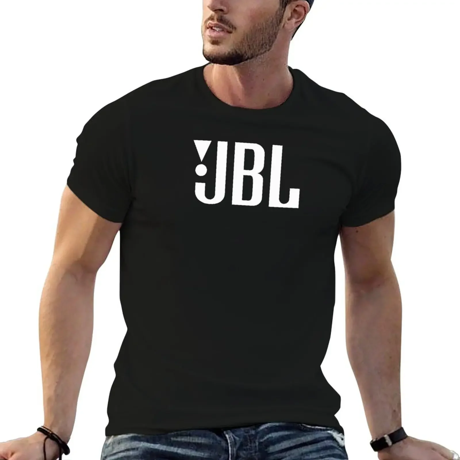 

jbl vinyl decal T-Shirt oversizeds topping anime shirt men clothes