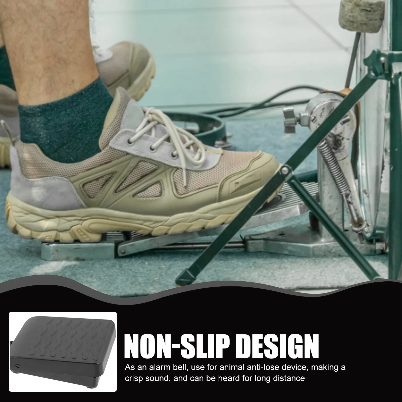 Pedal de Sustain Profesional para Piano, Pedal de Repuesto de Plástico Resistente Antideslizante para Teclados Eléctricos Digitales, Mejorado