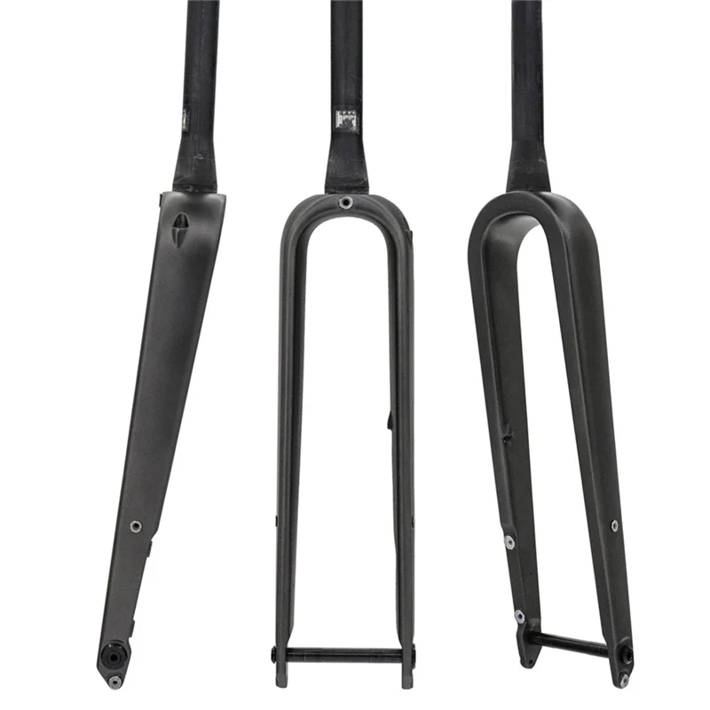 SLQZT 700C الطريق الدراجة الجبهة شوكة كامل ألياف الكربون مدبب شكل قناة العمود الفقري أسطواني مكبح قرصي 700Cx 45 مللي متر شوكة تروس ثابتة