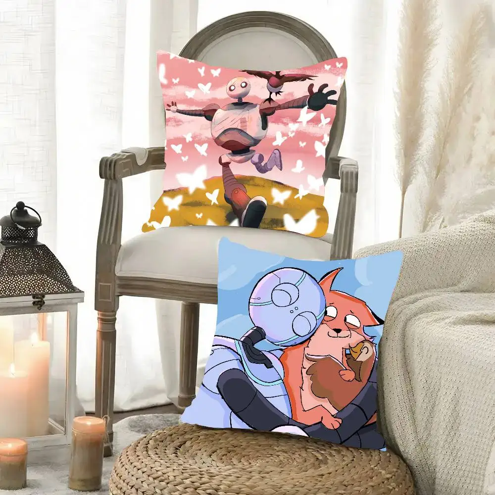 Film The Wild R-Robot P Pillow Case Fashion Square Pillowcase Bedroom Sofa Room Ins Decoration Leisure