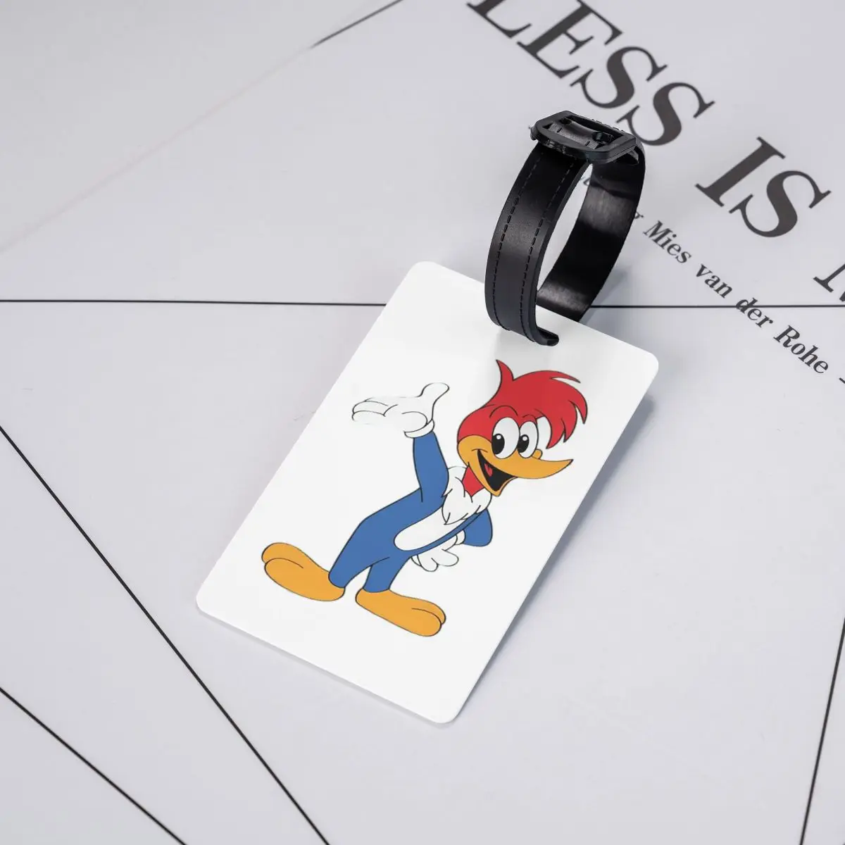 

Woody Woodpecker Luggage Tags Suitcase Accessories Travel Baggage Boarding Tag Label Holder ID Name Address