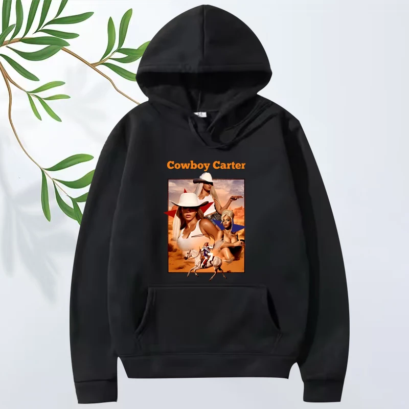 

Beyonce Cowboy Carter classic graphic hoodie men women fashion vintage Long sleeve Sweatshirt with print oversized hoodie unisex
