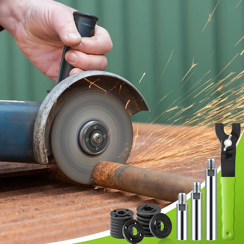 5/8 Inch -11 Angle Grinder Extension Shaft Connecting Rod Angle Grinder Accessory With Grinder Adjustable Wrench