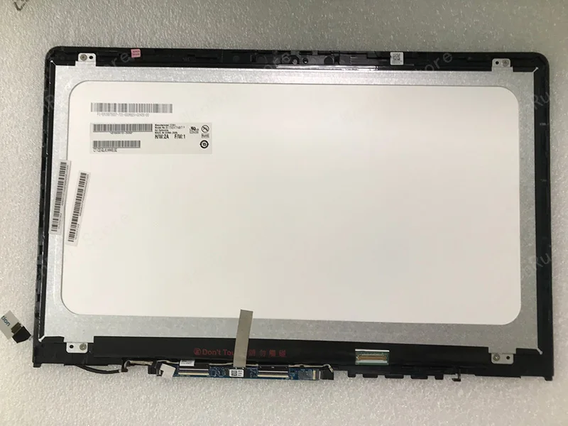 For HP Pavilion x360 15-br 15br 15-br001la Laptop LCD LED Display Touch Screen Digitizer Assembly With Frame Beze Small Board