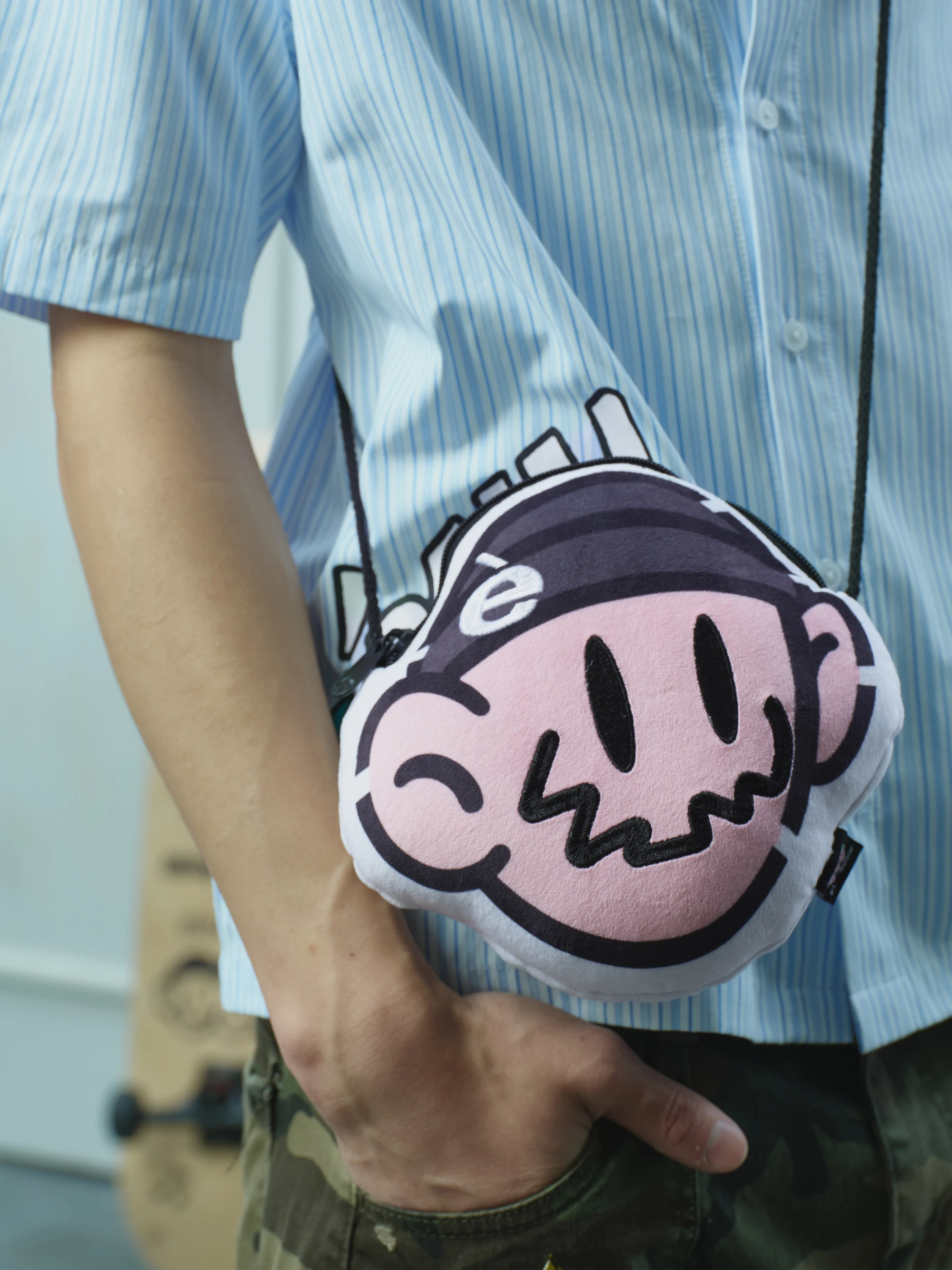 漫画おもちゃバッグ人形の顔韓国風小銭入れファッションアクセサリーユニセックスユース混合素材縦型財布