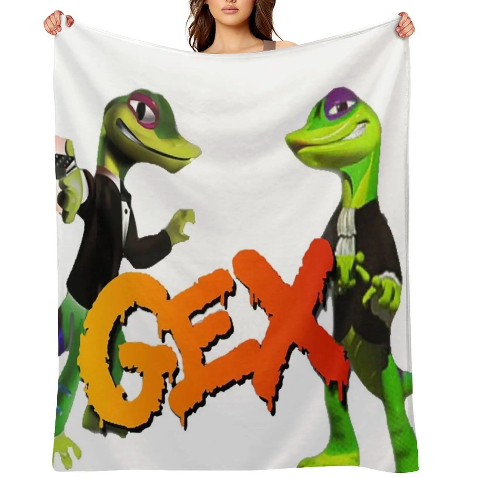 

Gex: Enter the Gecko Throw Blanket Bed covers Soft Plaid Decorative Throw Tourist Blankets