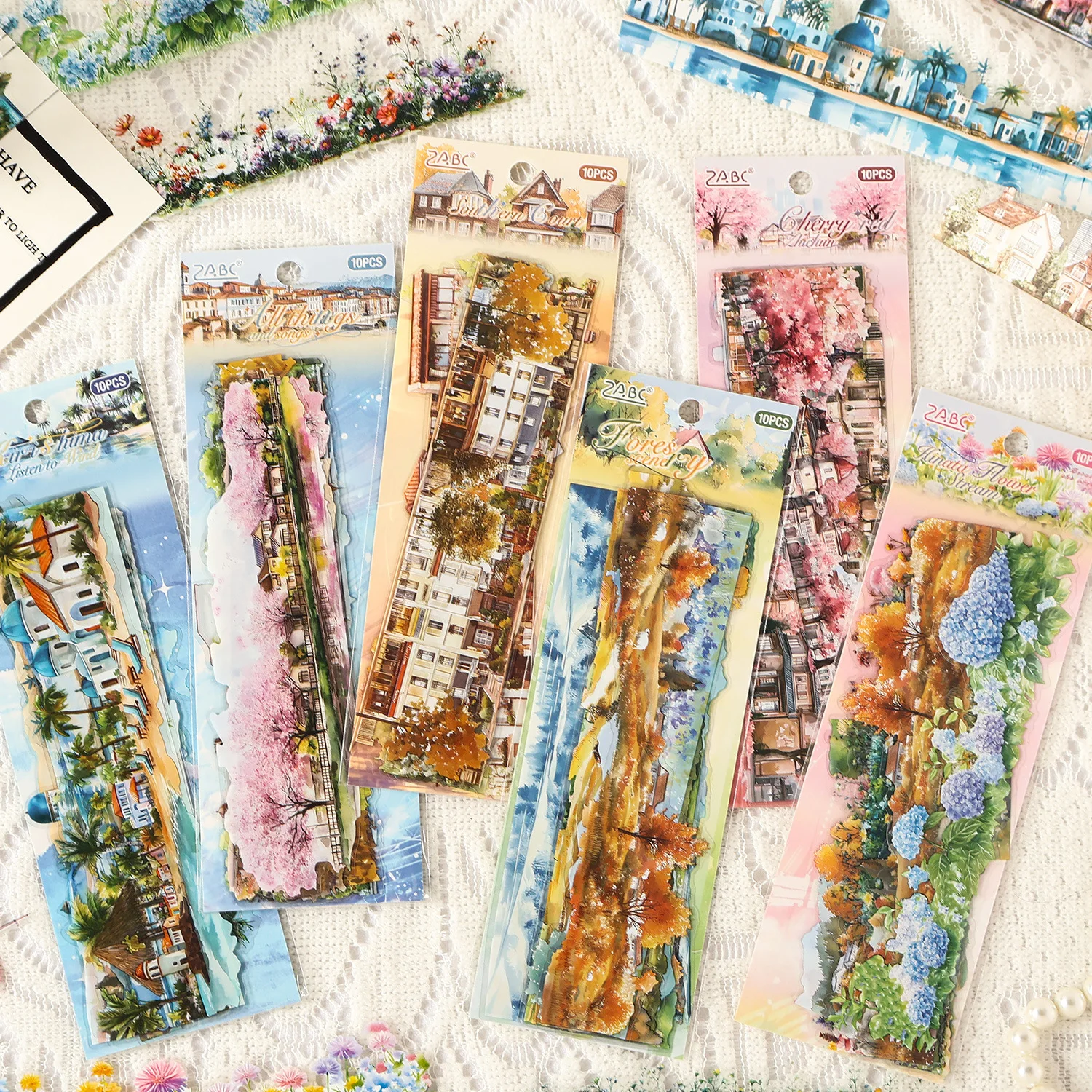 10 قطعة ملصقات القرطاسية Kawaii أفكار في العودة إلى الغابة غير المرغوب فيه مجلة مخطط ملصق مزخرفة سكرابوكينغ