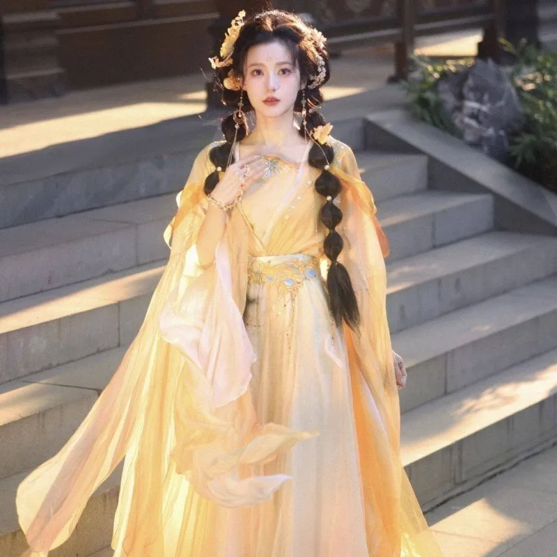 

Xianxia style Hanfu female Song Dynasty waist-length new set summer fairy style elegant