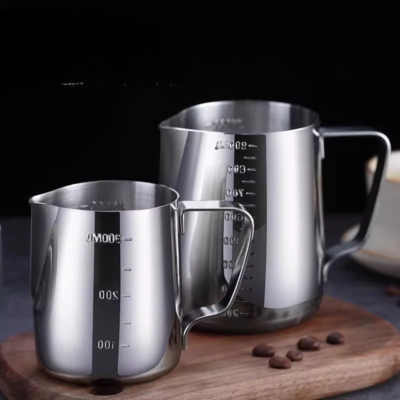 Кувшин для вспенивания молока из нержавеющей стали, кувшин для вспенивания эспрессо, бариста, латте, чашка для вспенивания молока, кувшин для капучино, кувшин для сливочной пены