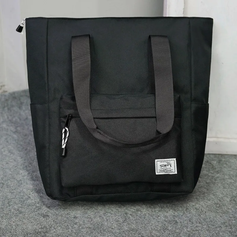 

Мужская и женская сумка-тоут для занятий и репетиторствами, ручной рюкзак, простая повседневная сумка через плечо большой вместимости для студентов.