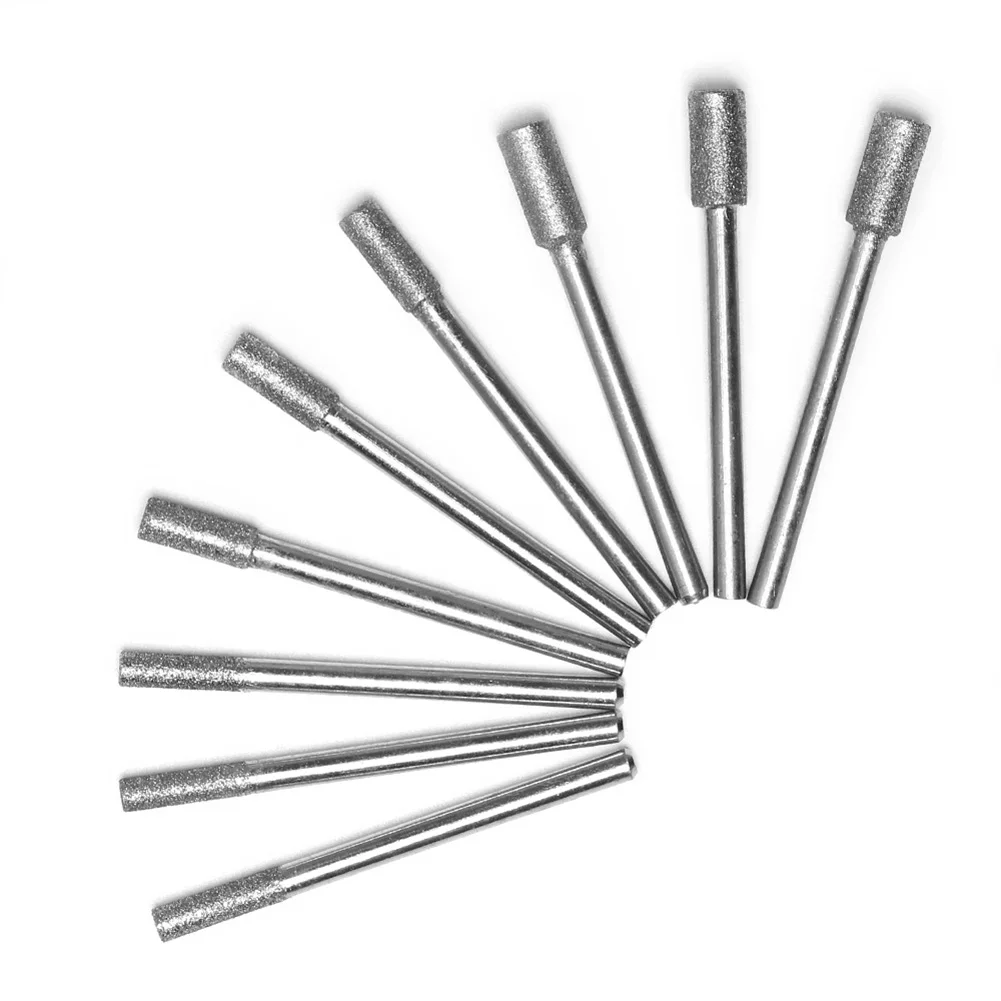 3mm Shank Diamond Drill 45mm Alloy Electroplated Burrs Engraving Equipment Grinding Weld Workshop Hot Practical