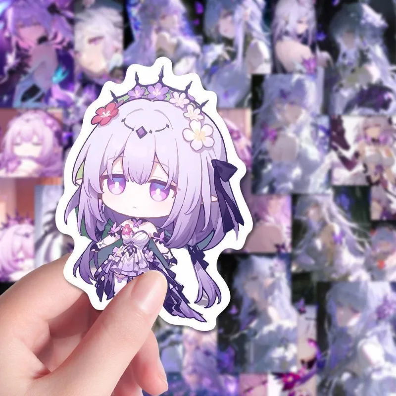 Honkai：Star Rail Game Peripheral Sticker Castorice Kawaii DIY Travel Suitcase Skateboard Decoration PVC Waterproof Decal Gift