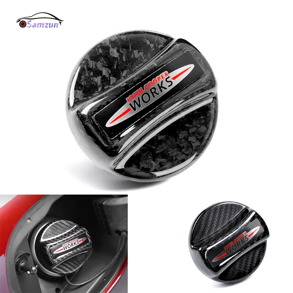 

Для MINI Cooper R55 R56 R60 F54 F55 F56 F60 Модель топливного автомобиля из настоящего углеродного волокна Автомобильная крышка топливного бака Винт Кнопка Аксессуары