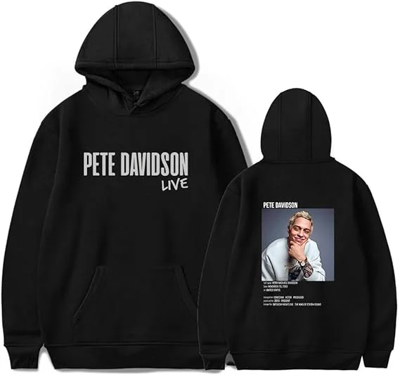 

Pete Davidson Hoodie Live Merch for Men and Women Casual Pullover Sweatshirt Unisex