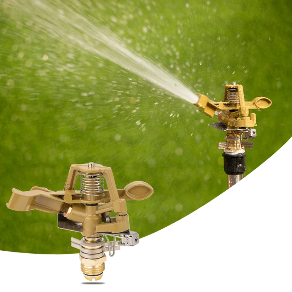 Automated 360-Degree Rotating Sprinkler Head Garden Irrigation System Agriculture Arm Spray Watering Efficient Drip Dispenser