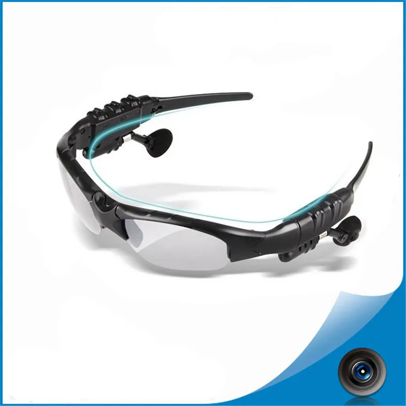 Bluetooth 5.0 Headset with Smart Glasses - Polarized Lenses for Anti-UV Protection, Perfect for Outdoor Activities and Music Lo