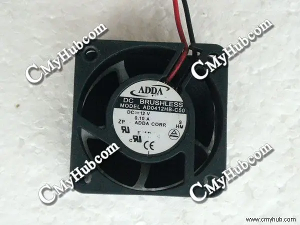 For ADDA AD0412HB-C50 DC12V 0.10A 4020 4CM 40mm 40x40x20mm 2Pin 2Wire Cooling Fan AD0412HB-C50 C50