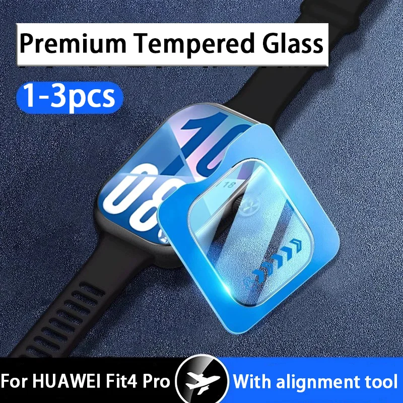 

3 шт. закаленное стекло для Huawei Watch Fit 4 Pro Premium, простая в установке защитная пленка для экрана для Huawei Watch Fit 4 Pro, защитное стекло