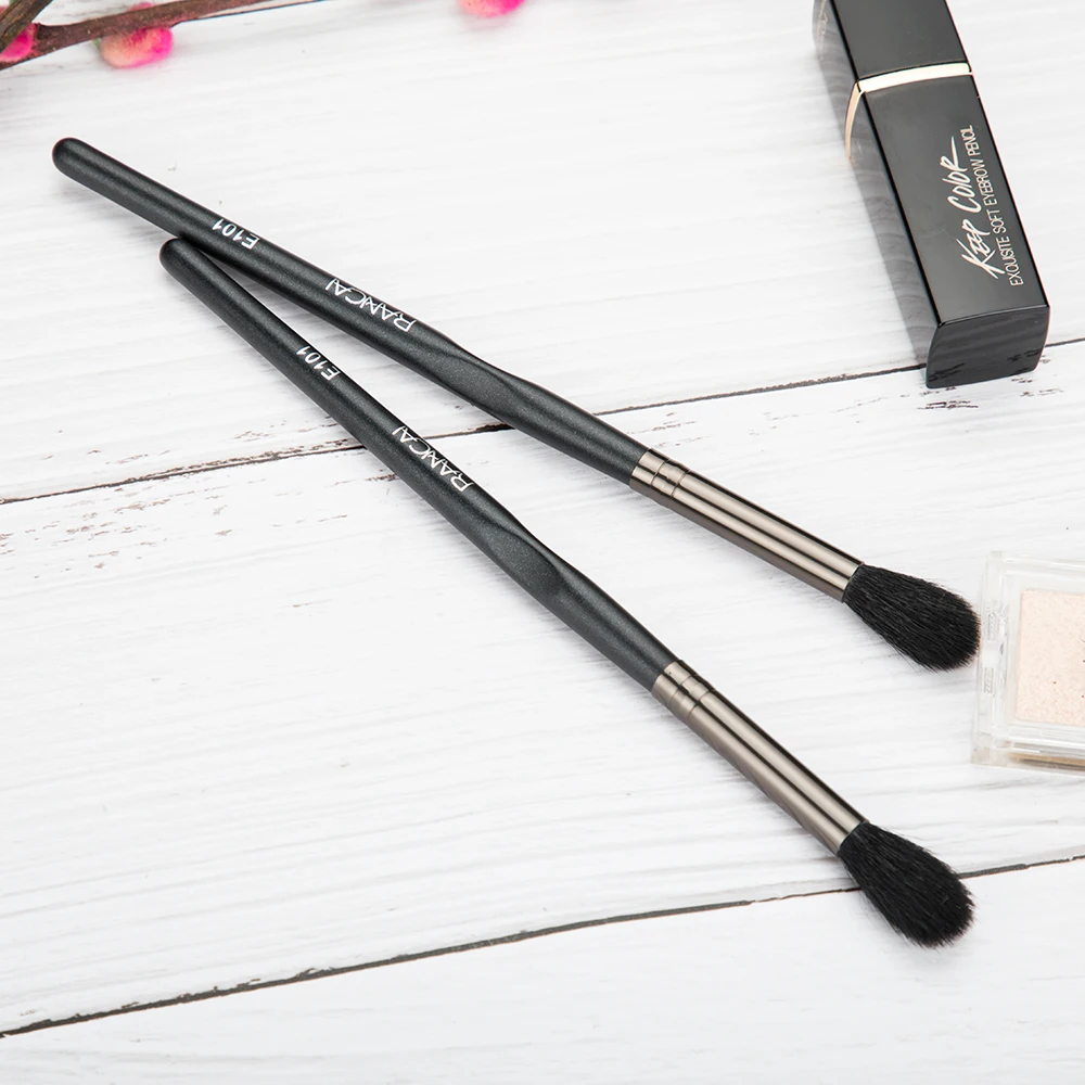 1/5pcs Eye Contour Makeup Brush Soft Natural Hair Eye shadow Blending Goat Hair Brush Flame Shape Makeup Blender Tool Nose Brush