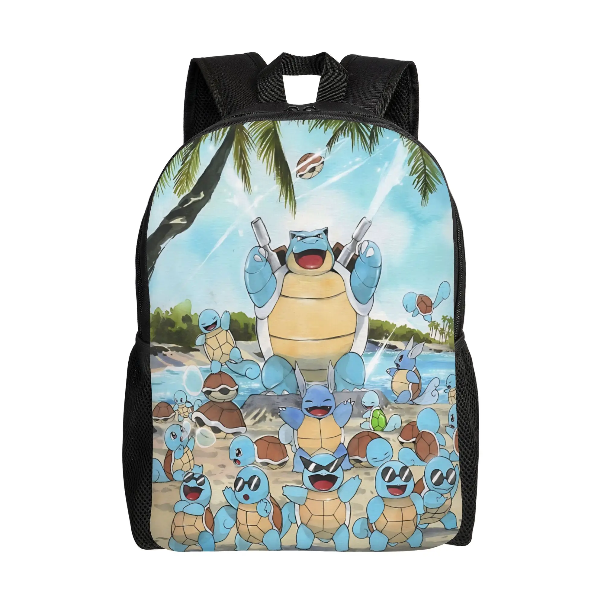 

1PC Fashion Backpacks Cute Pokemon Art summer vibes Daypack funko Harajuku Design Camping Sturdy Shoulder Rucksack