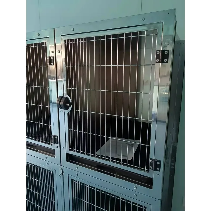 Factory Direct Compatible WithVeterinary Cages Professional Veterinary Equipment Stainless Steel Kennel Dog Veterinary ICU Cage