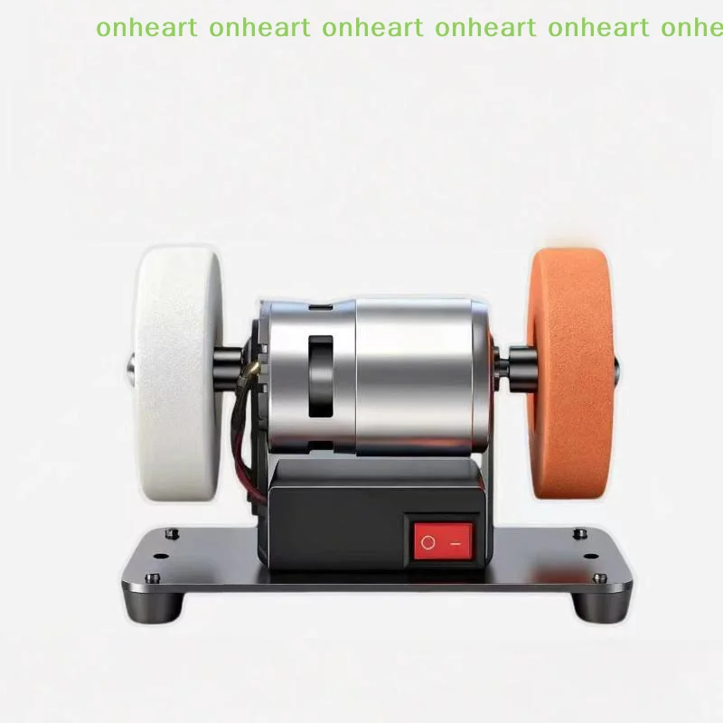 [C]Mini Electric Sander High Speed Multifunctional Sanding Tool with 2 Wheels for Hobby Workshop Wood Carving Rust Removal