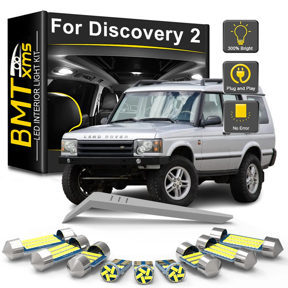 BMTxms 7 Stück für Land Rover Discovery II 2 L318 1999 2000 2001 2002 2003 2004 Canbus LED Innenbeleuchtung Dome Map Trunk Lamp Kit