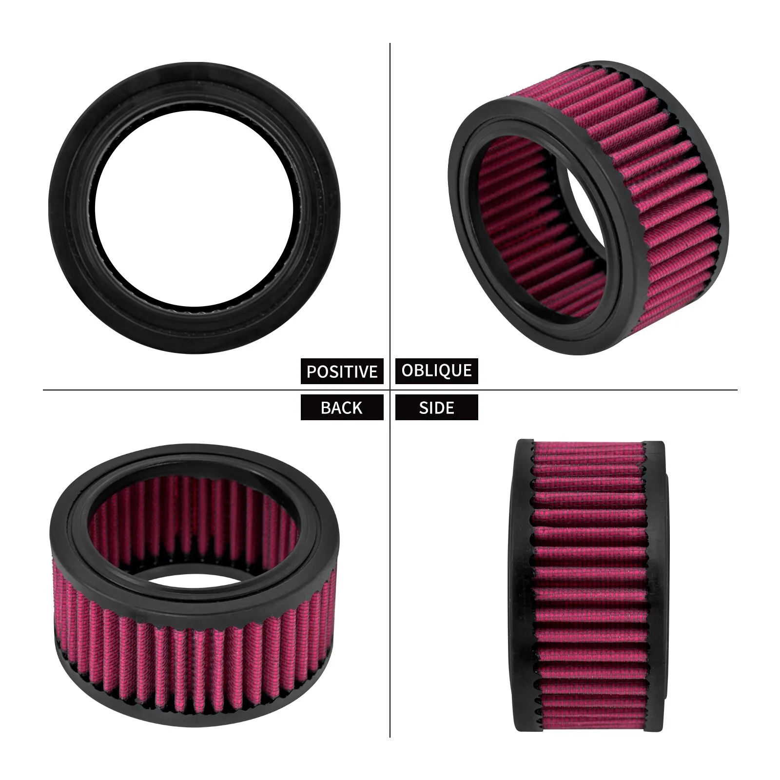 Motorcycle Air Cleaner Filter Red Element Replacement Fit For Harley Sportster XL 883 1200 Forty Eight 48 72 XL1200NS Iron