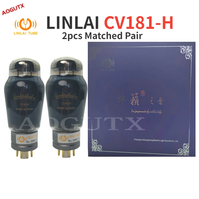 

LINLAI CV181-H Vacuum Tube HIFI Audio Valve Upgrade CV181 6SN7 6N8P Electronic Tube Amplifier Kit DIY Matched Quad Aogutx