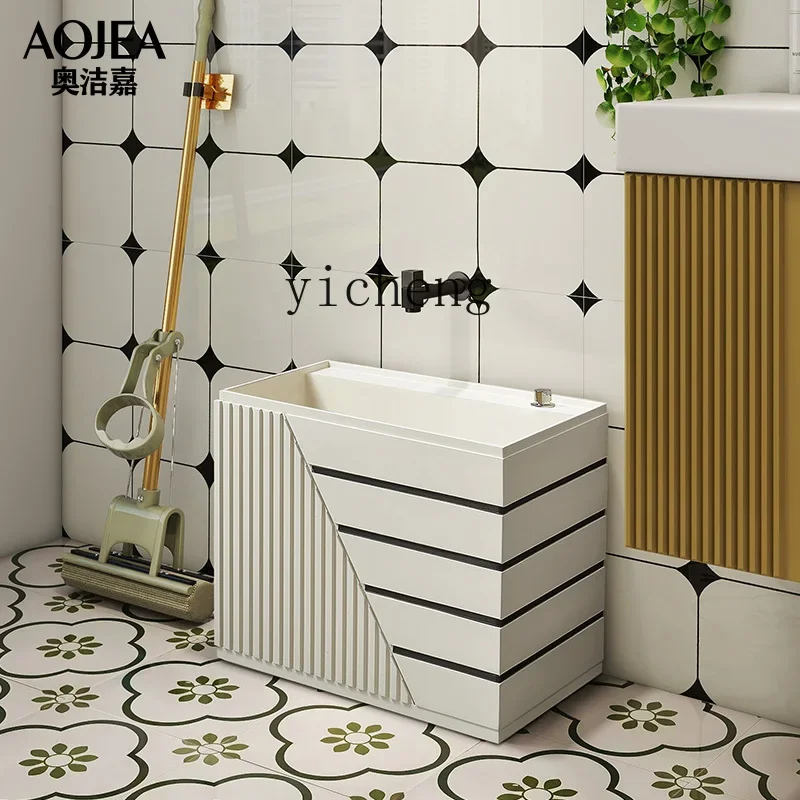 

w8- Mop Bucket Garden Balcony Outdoor Mop Bucket Bathroom Mopping Basin Rectangular Sink