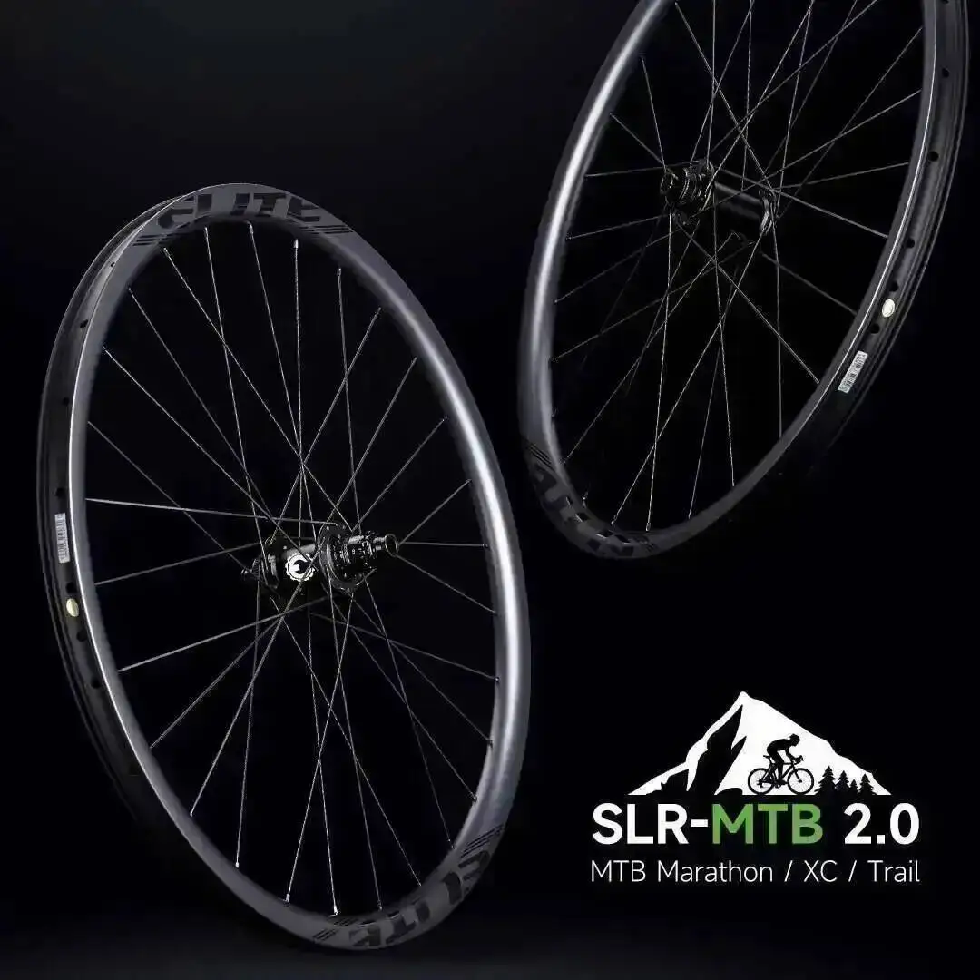 ELITEWHEELS 29er SLR MTB 2.0 High Performance Carbon Fiber Wheelset Rachet System Hubs Mountain Bend Hubs Mountain Race Bikes
