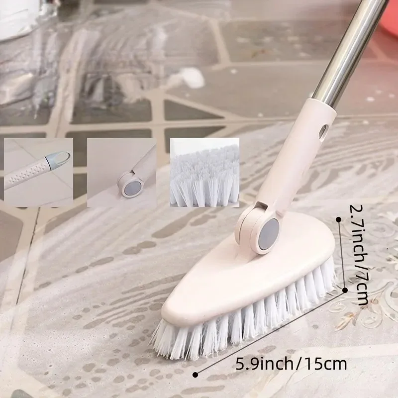 Multifunctional Hard Bristle Floor Brush Long Handle Cleaning Brush Bathroom Bathroom Bathtub Tile Brush Cleaning Supplies