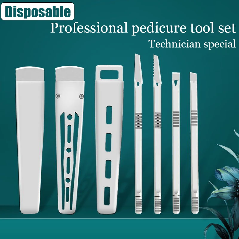 

Professional Disposable Pedicure Tools Complete Foot Pathology Kit Cuticle Cutter Exfoliator Dead Skin Ingrown Nails Removal