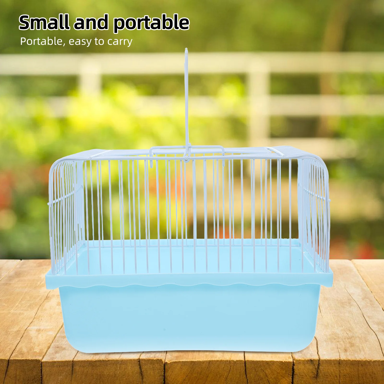 

Portable Bird Cage Lightweight Travel Carrier for Lovebirds Parakeets Small Animals Plastic Carrier Canaries Cage