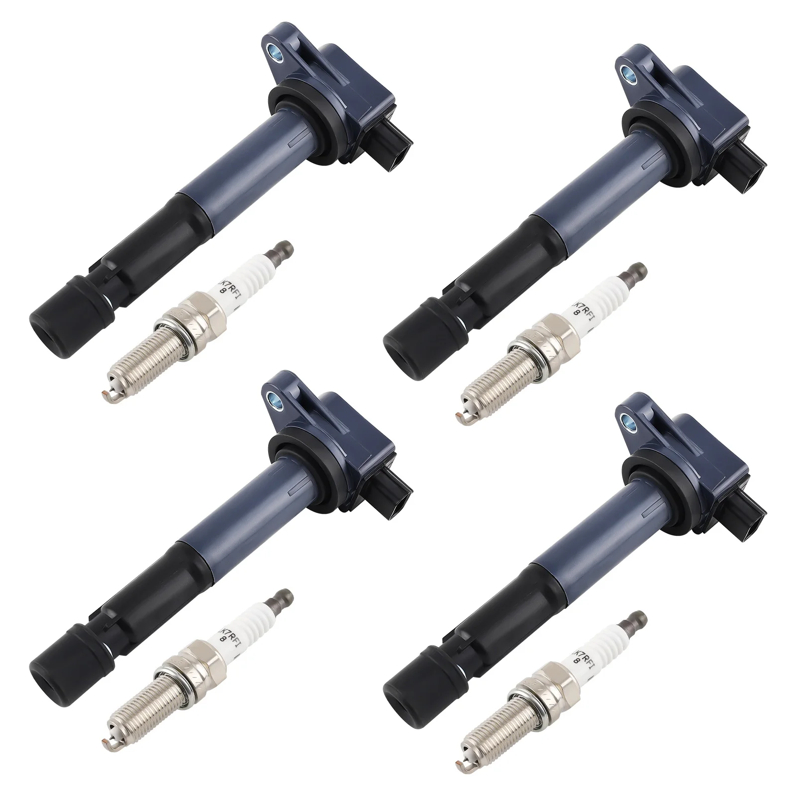 

4X Ignition Coil & 4X Spark Plugs For Acura TSX L4 2.4L 2009-2014 UF629 97390