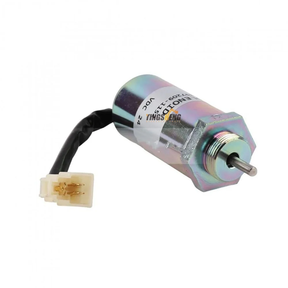 

Hitachi EX40U EX55 ZAX70 ZAX55 SK75-8 engine spare parts Stop solenoid valve 897209-1152 8972091152 24V