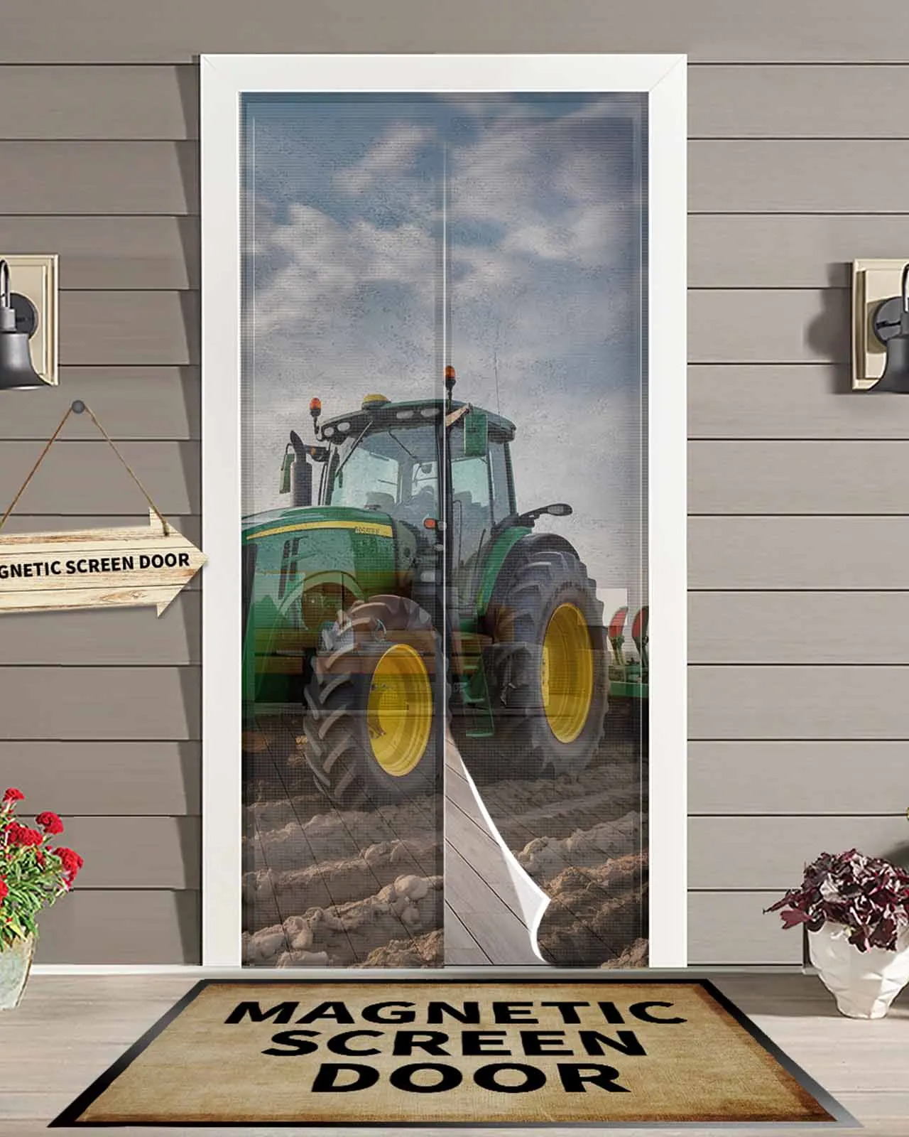 

Harvest Plough Motor Vehicle Magnetic Door Curtain Living Room Bedroom Home Anti-mosquito Screen Door Curtain