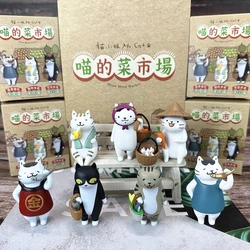 Meow Market Ms Cat Blind Box Figures Toys Cute Kitten Dolls Surprise Blind Bag Home Decoration Model Mistery Figure Box Kid Gift
