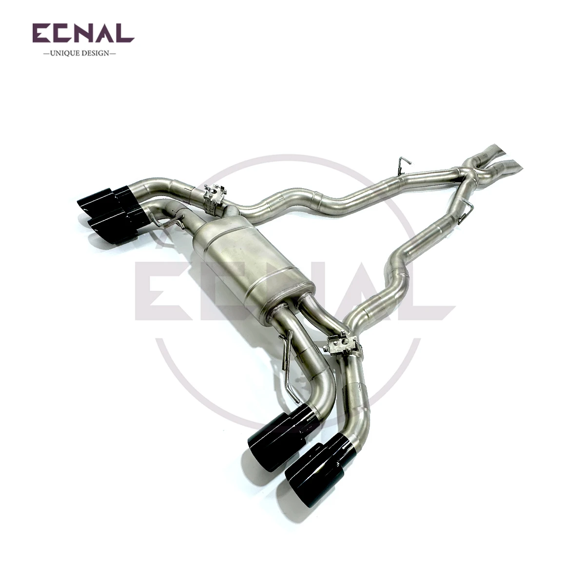 Ecnal Exhaust Valved Catback High Quality SS304 Car Sport Exhaust Pipe System with Valve Muffler for BMW G30 G31 M550i 4.4T