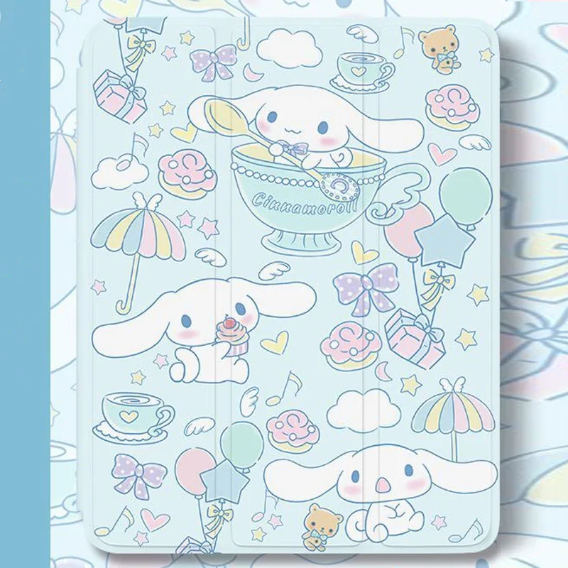 Sanrios Melody Cinnamoroll Protective Case for Ipad 2022 2021 10.2 2018 2018 9.7 Cute Tablet Protect Cover for Ipad Pro Air3 4 5