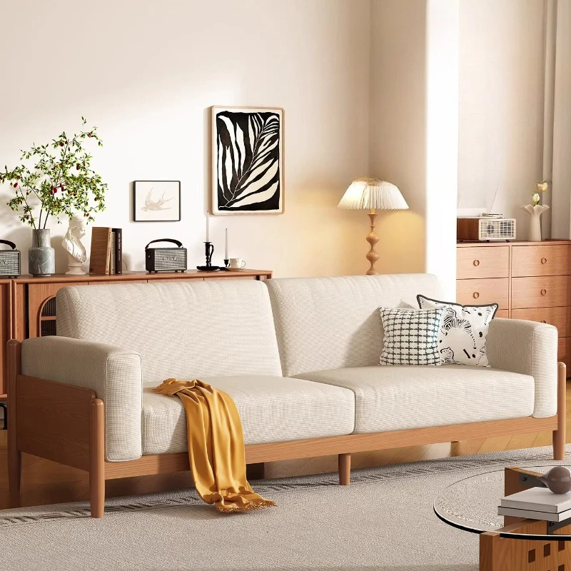 

Льняные минималистичные диваны для гостиной, бежевые дизайнерские модульные кушетки, современные скандинавские диваны-кровати, мебель для дома