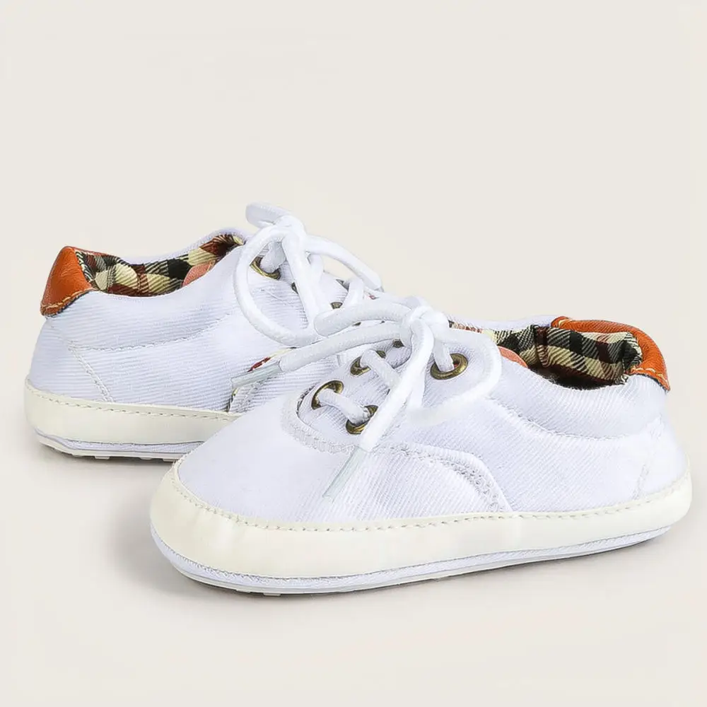 Breathable Baby Canvas Sneakers Soft Bottom Prewalker Shoes Non Slip First Walkers For Newborn Boys Girls Casual Daily Footwear