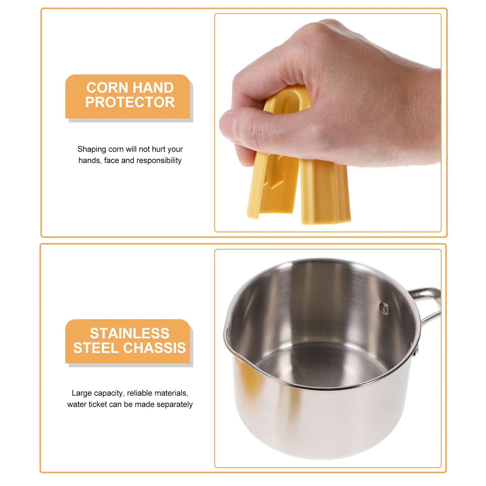 

Овощечистка для кукурузы из нержавеющей стали, толстый материал, кухонный гаджет, легко держащий резервуар для хранения, молотилка для кукурузы, инструмент для фруктов и овощей