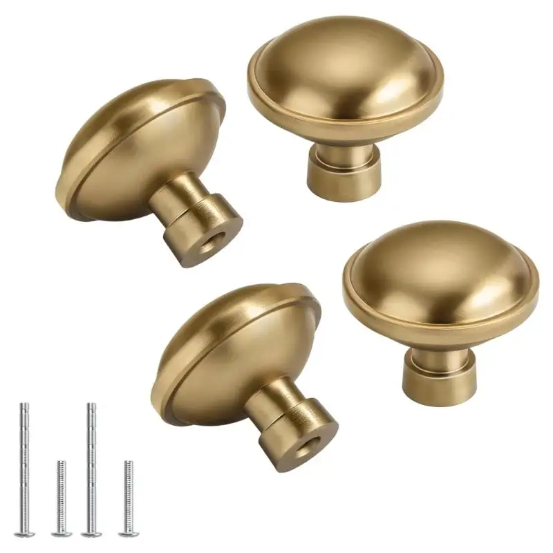 4Pcs Cabinet Pull Zinc Alloy Dressers Knob Modern Drawer Pulls Handles Kitchen Bedroom Furniture Hardware Enduring D2RD