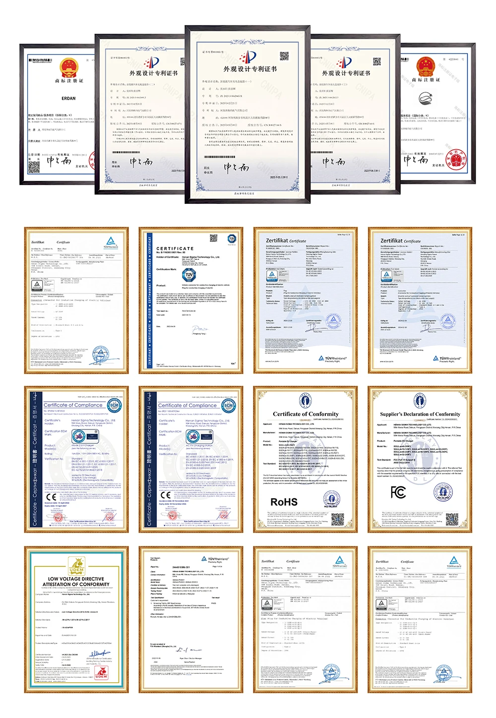 Chiefleed Tragbares EV-Ladegerät, 32 A, 7,2 kW, Typ 2, EVSE-Ladebehälter, Timer, 1–15 Stunden, Elektrofahrzeug, CEE, Blau, insgesamt 5 m – Detail 1