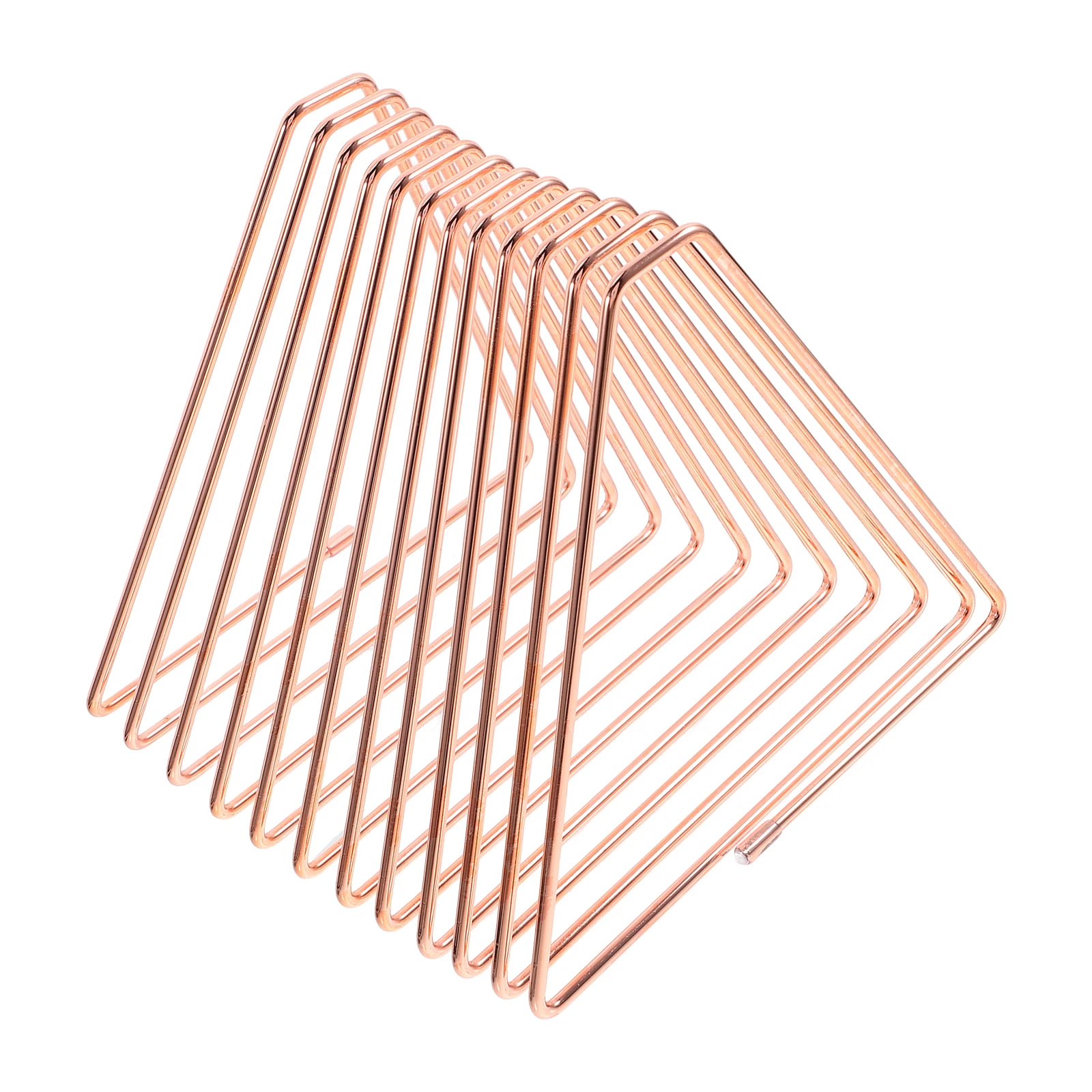 

Metal Bookshelf Desk Organizer Rose Gold Iron Telescopic Foldable Binder Holder Magazine Storage Rack Paper File