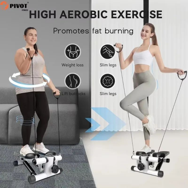 YTYINHome Indoor Fitness Equipment Mini Stepper Aerobic Twister With Counter Resistance Band For Hip Lifting Abdomen Tightening