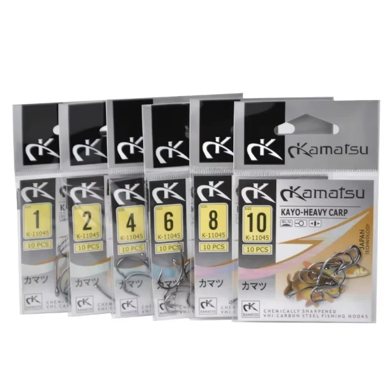 FISCH KÖNIG 10-30 stücke High Carbon Stahl Matte Schwarz Europa Karpfen Haken 1 2 4 6 8 10# stacheldraht Einzigen Karpfen Angeln Haken Süßwasser